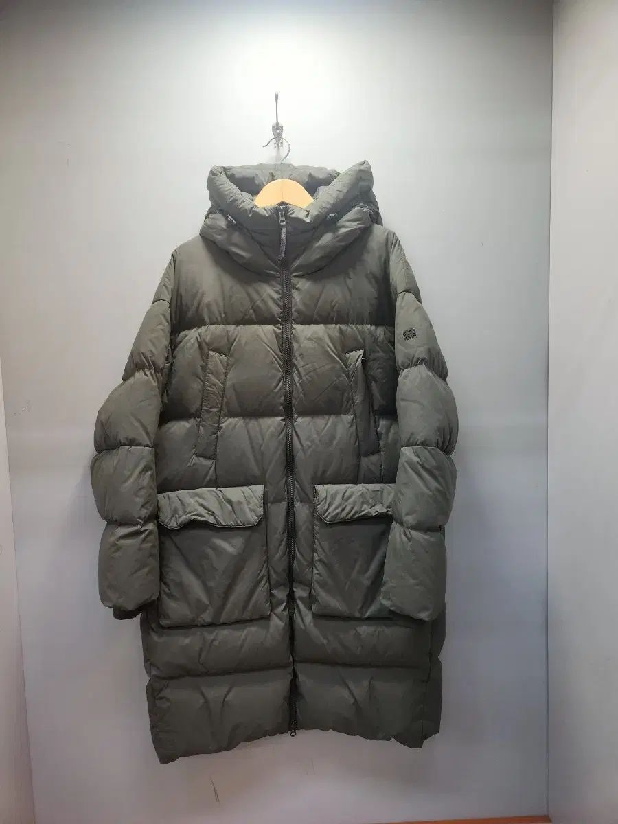 KOLONSPORT コーロンスポーツ カーキ色 ロング ダウン アウター