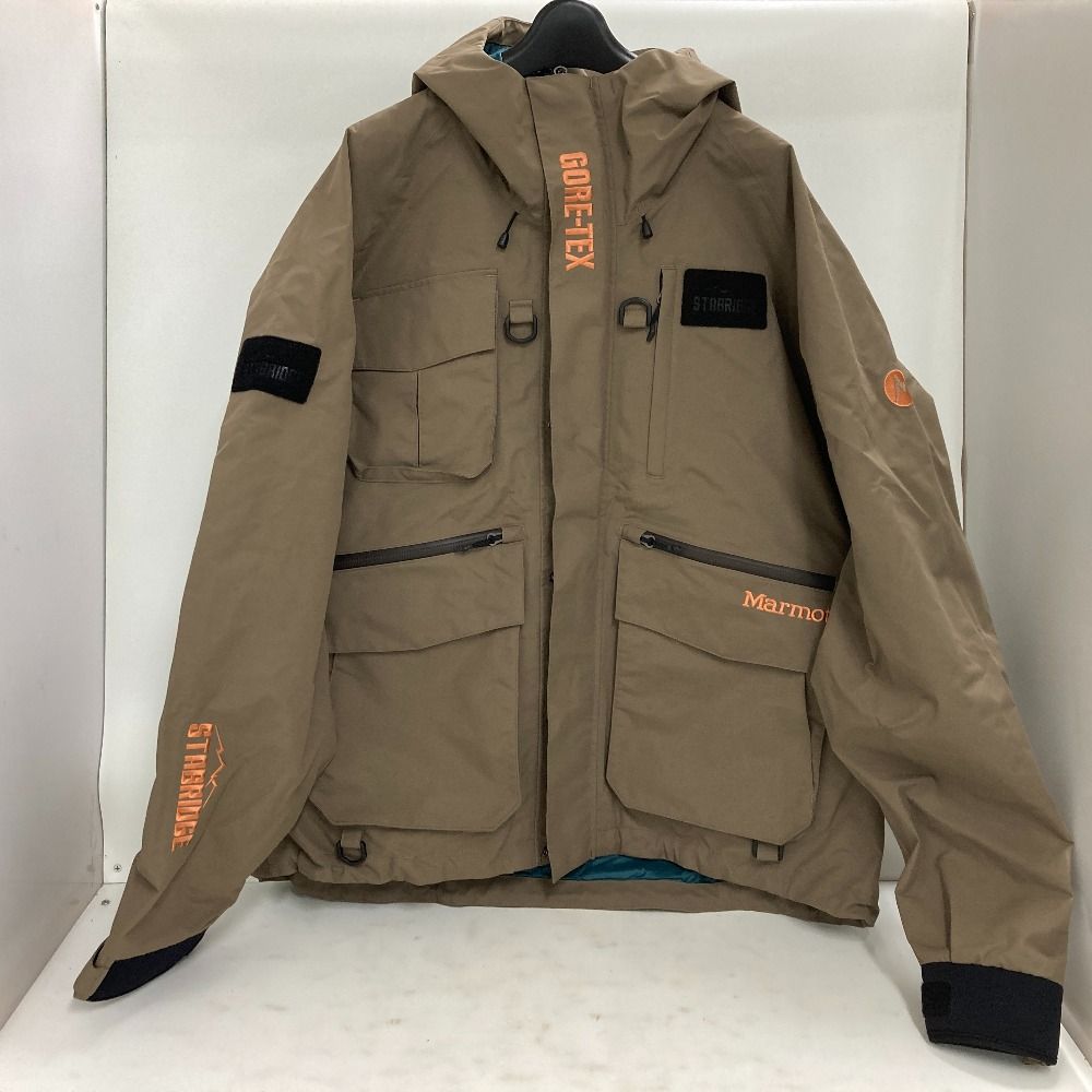 02 w 21867 マーモット MARMOT GTX RIVER GUIDE JACKET ブラウン XXL 中国製 メンズ ナイロンジャケット ナイロン 品
