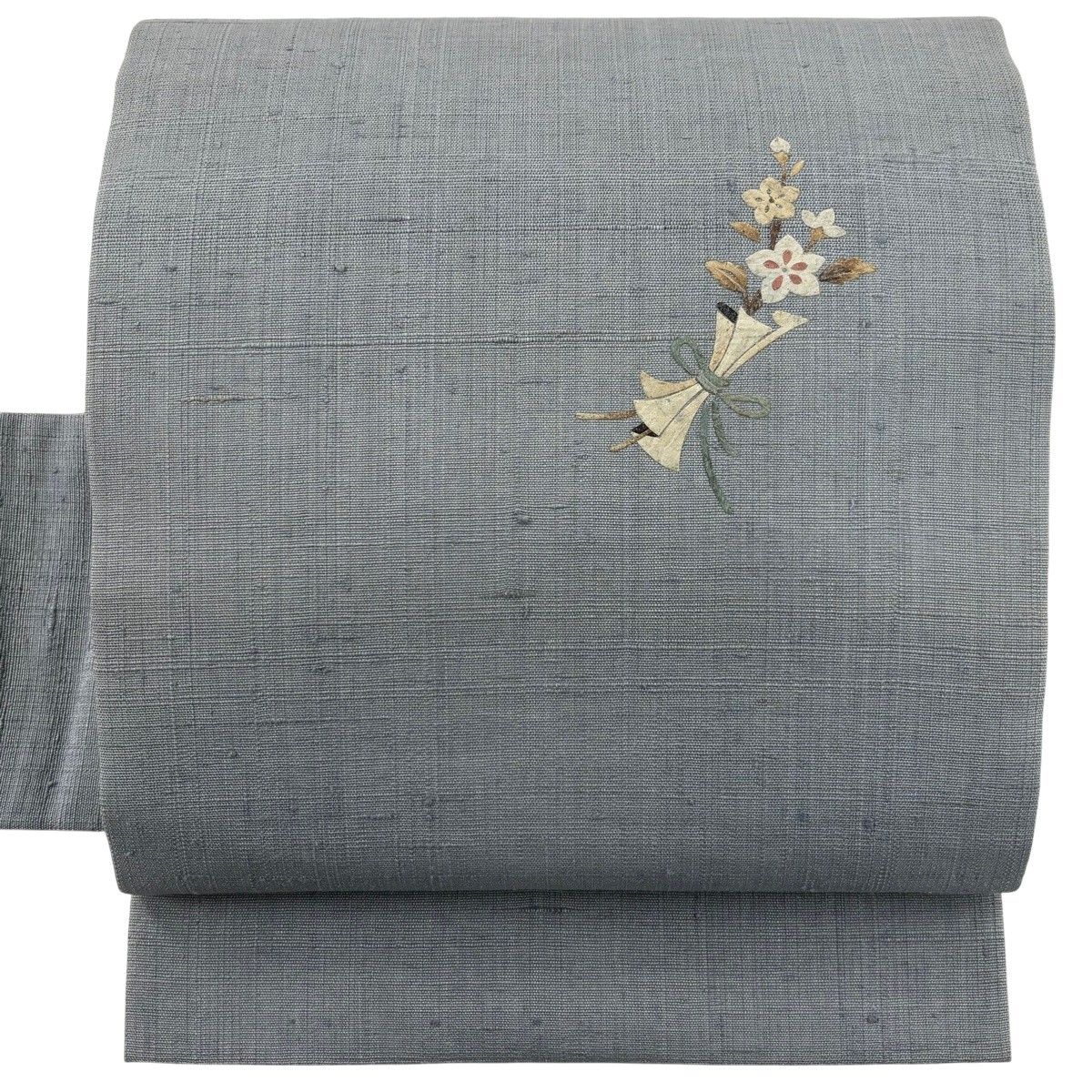 名古屋帯 秀品 落款 紬地 花束 水色 正絹 【中古】 - メルカリ