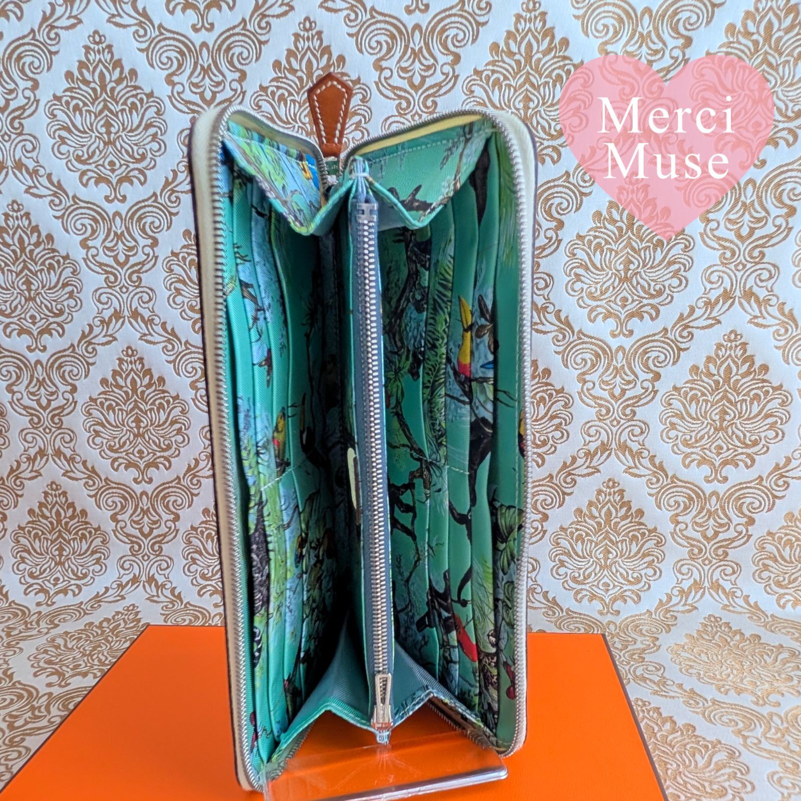  ♥品 アザップロング シルクイン ナタ エプソン エルメス Z刻印 長財布 MerciMuse メルシーミューズ 長財布 小物