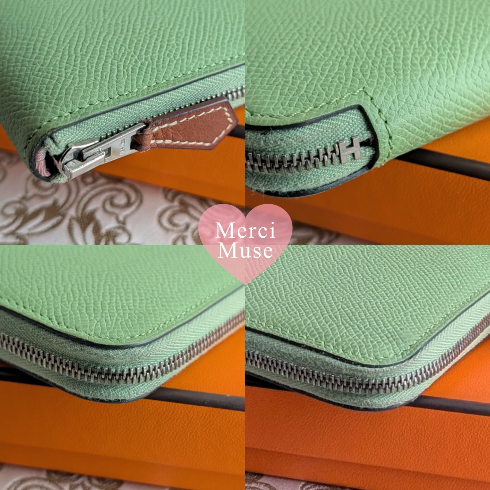 なお品 アザップロングシルクイン ヴェールクリケット エルメス Y刻印 MerciMuse メルシーミューズ 長財布 小物
