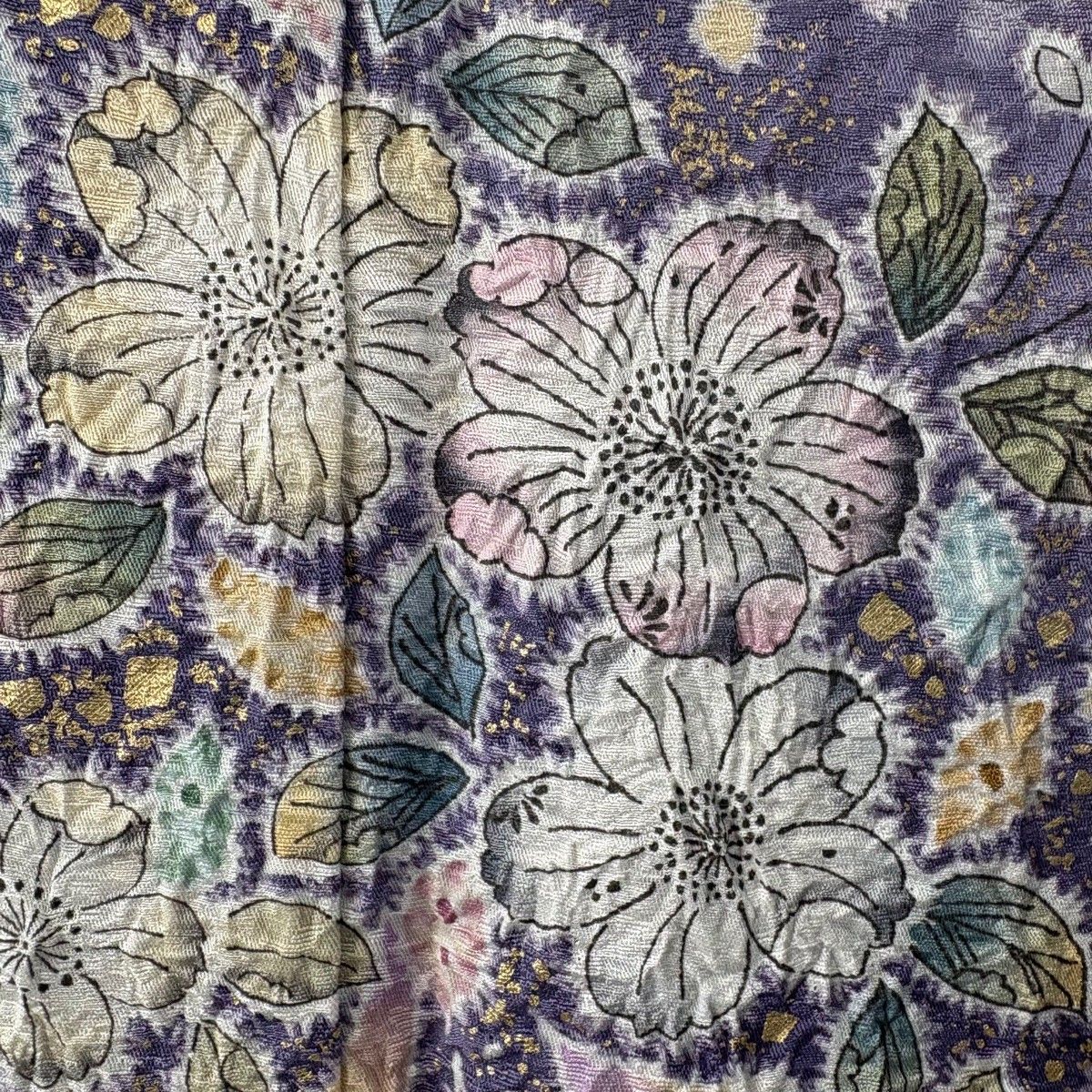 訪問着 身丈155.5cm 裄丈63cm S 袷 徳永憲峯 落款 辻が花 金彩 ぼかし