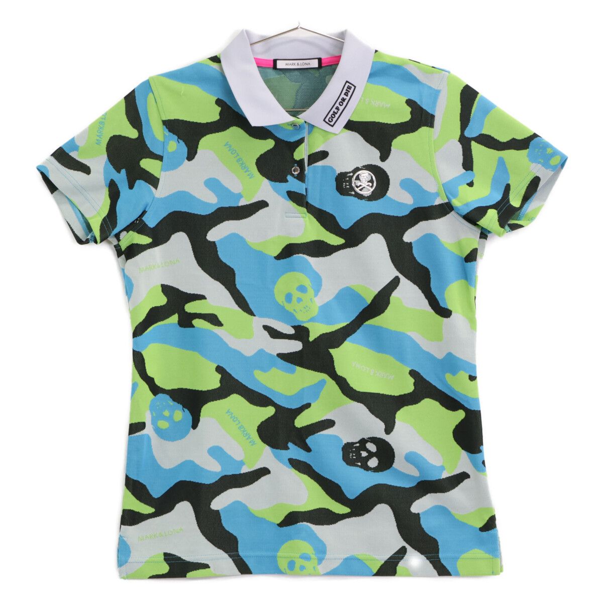 MARK&LONA マークアンドロナ MLW-1B-AP30 ﾌﾞﾙｰ系 ｽｶﾙｶﾓﾌﾗ ﾎﾟﾛｼｬﾂ 40