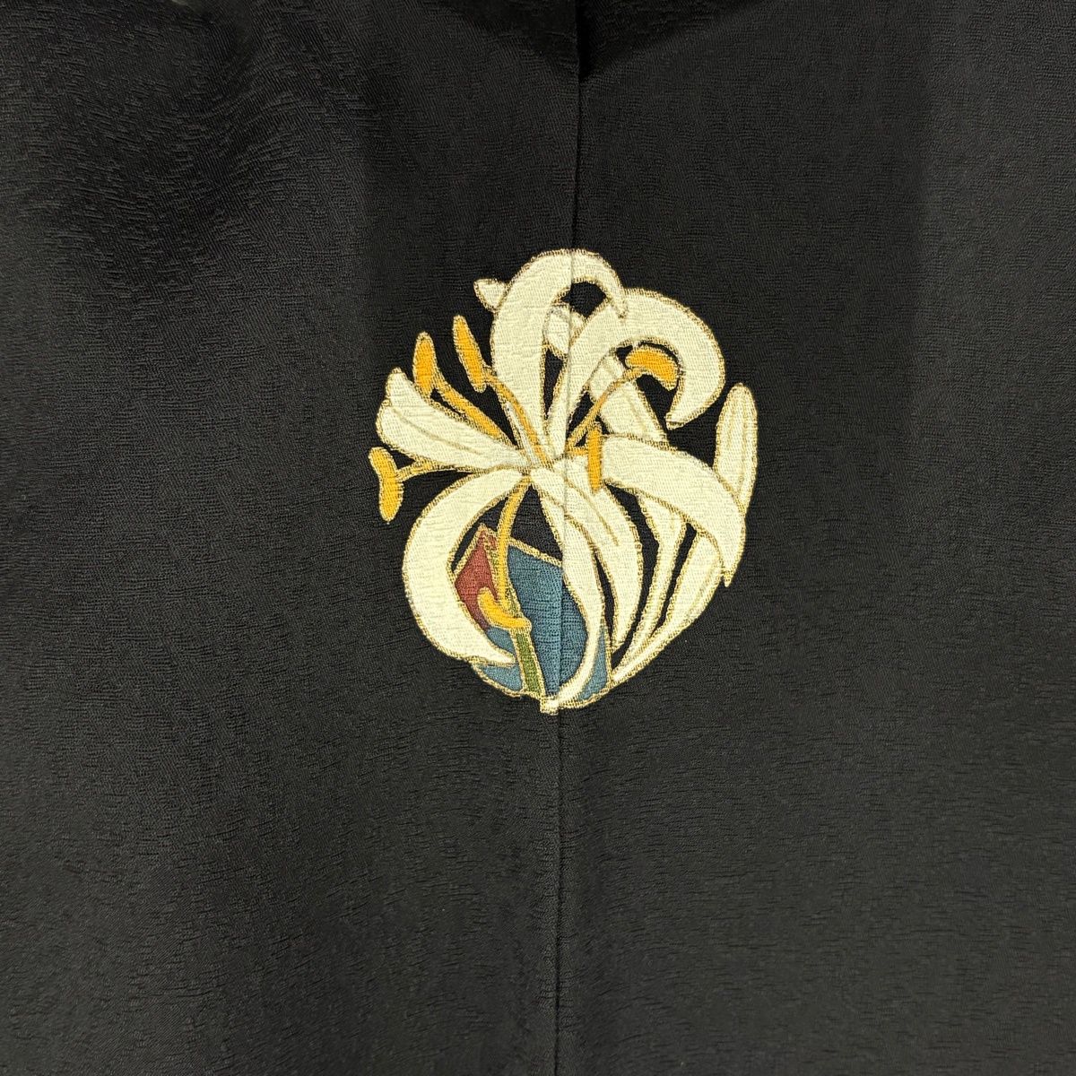 美品】 付下げ 身丈161cm 裄丈67cm M 袷 草野一騎 落款 鳥 葉と実 金彩