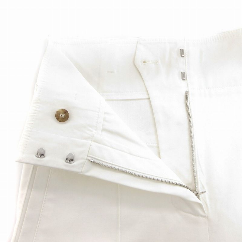 エルメス HERMES センタープリーツワイドパンツ センタークリース 34