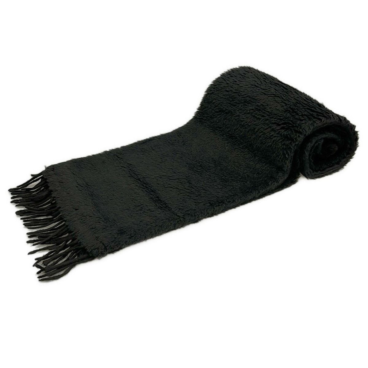 【美品】Max Mara テディベア ストール マフラー 黒 Max Mara テディベア ストール マフラー ブラック マックスマーラ