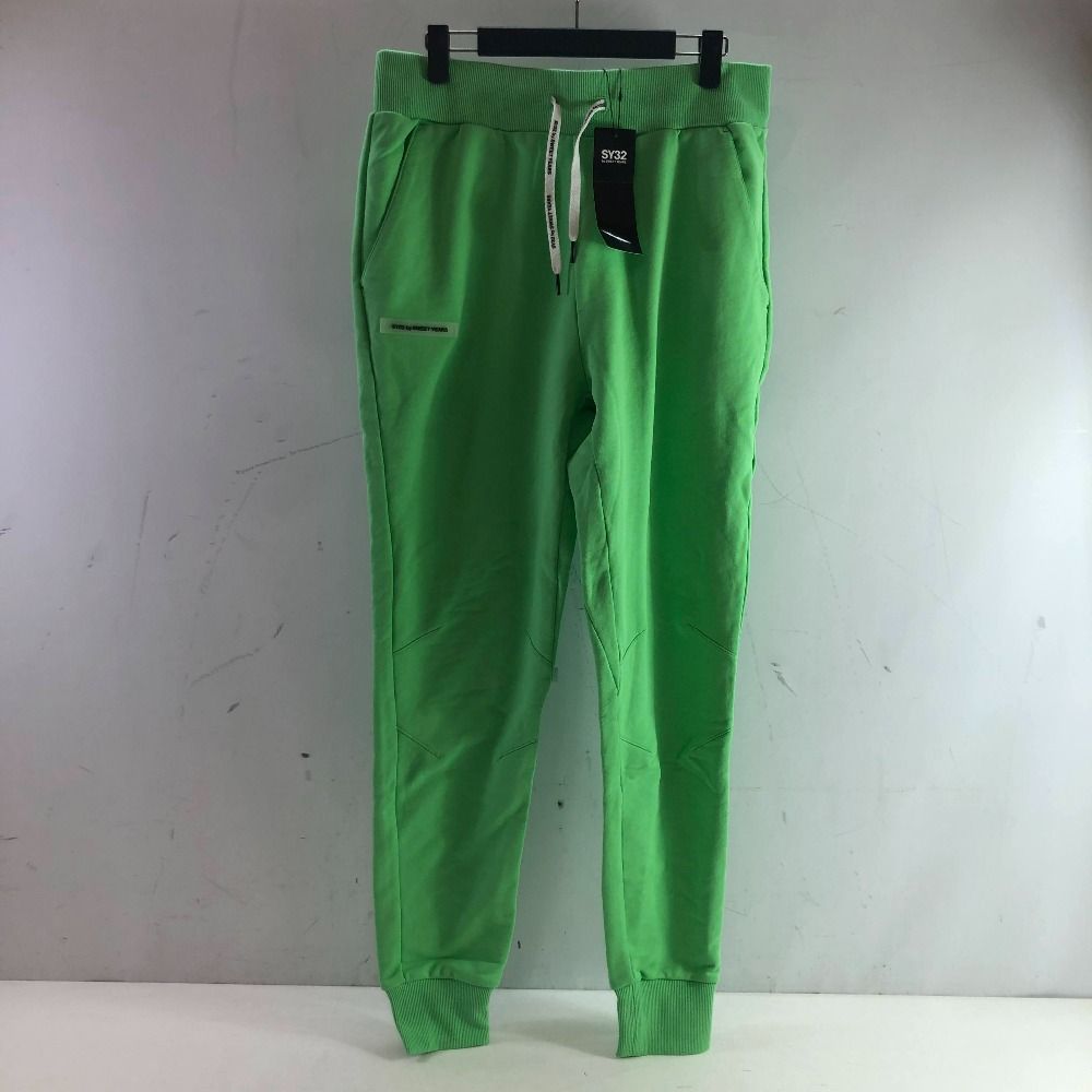 04 w 5763∞ SY 32 by SWEET YEARS スイートイヤーズ32 フラッシュカラー パンツ サイズXXL グリーン
