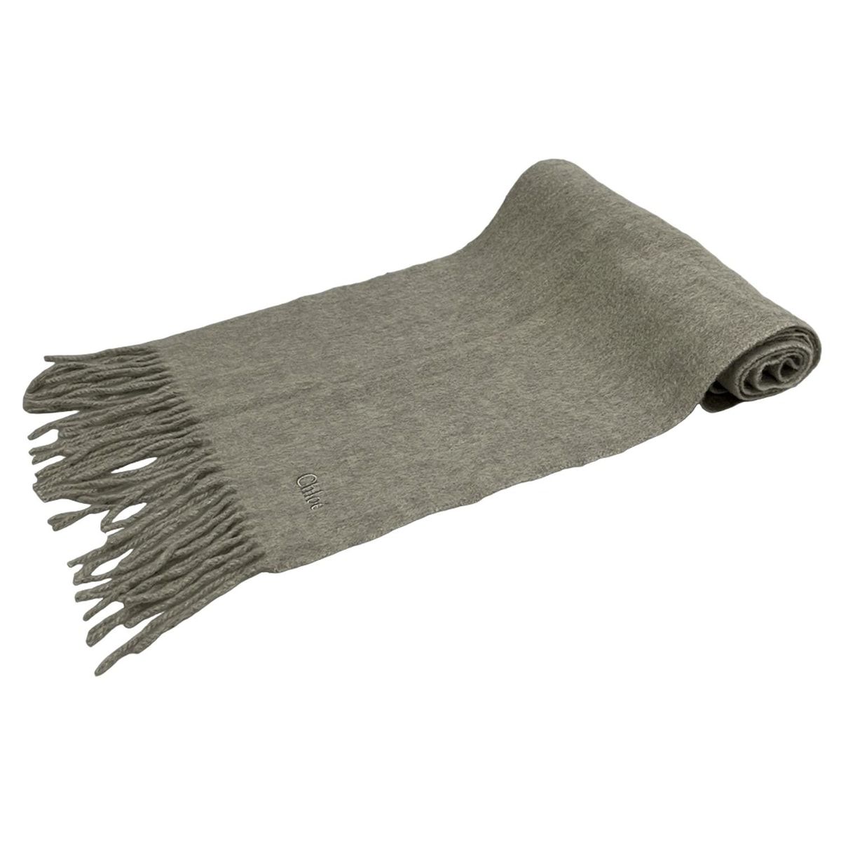 Chloe(クロエ) マフラー新品同様 - ライトグレー カシミヤ - メルカリ