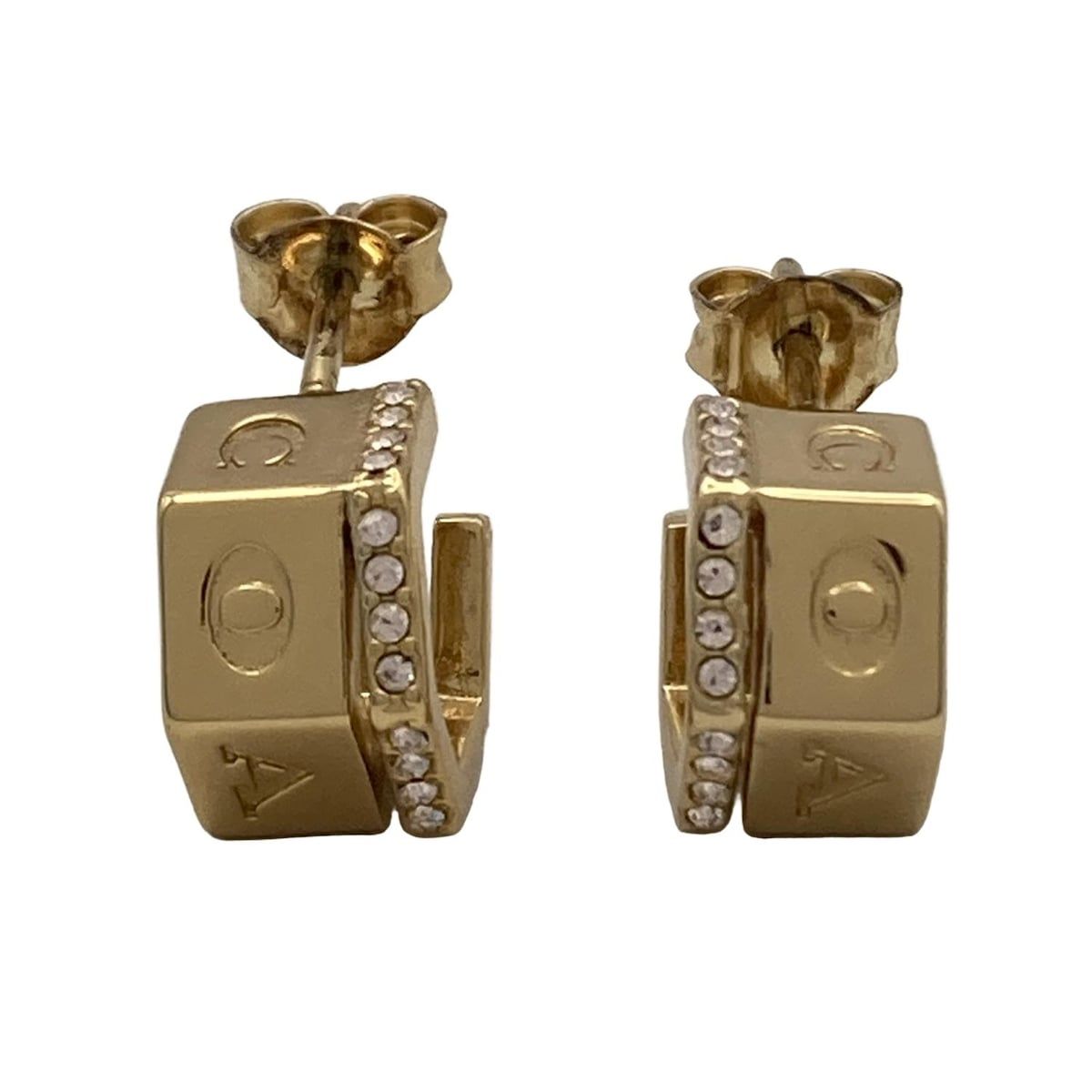 COACH コーチ ピアス - ゴールド×クリア