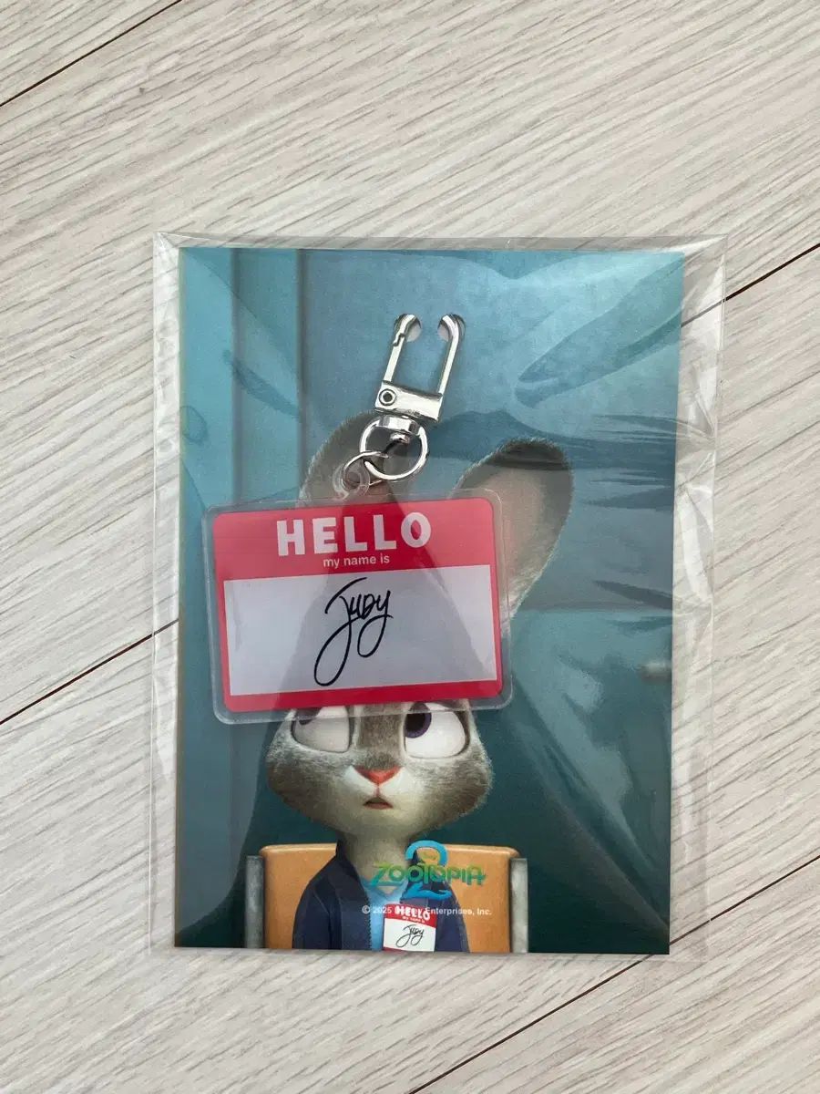 ズートピア2 ジュディ アクリル 名札 キーホルダー ネームタグ ニック