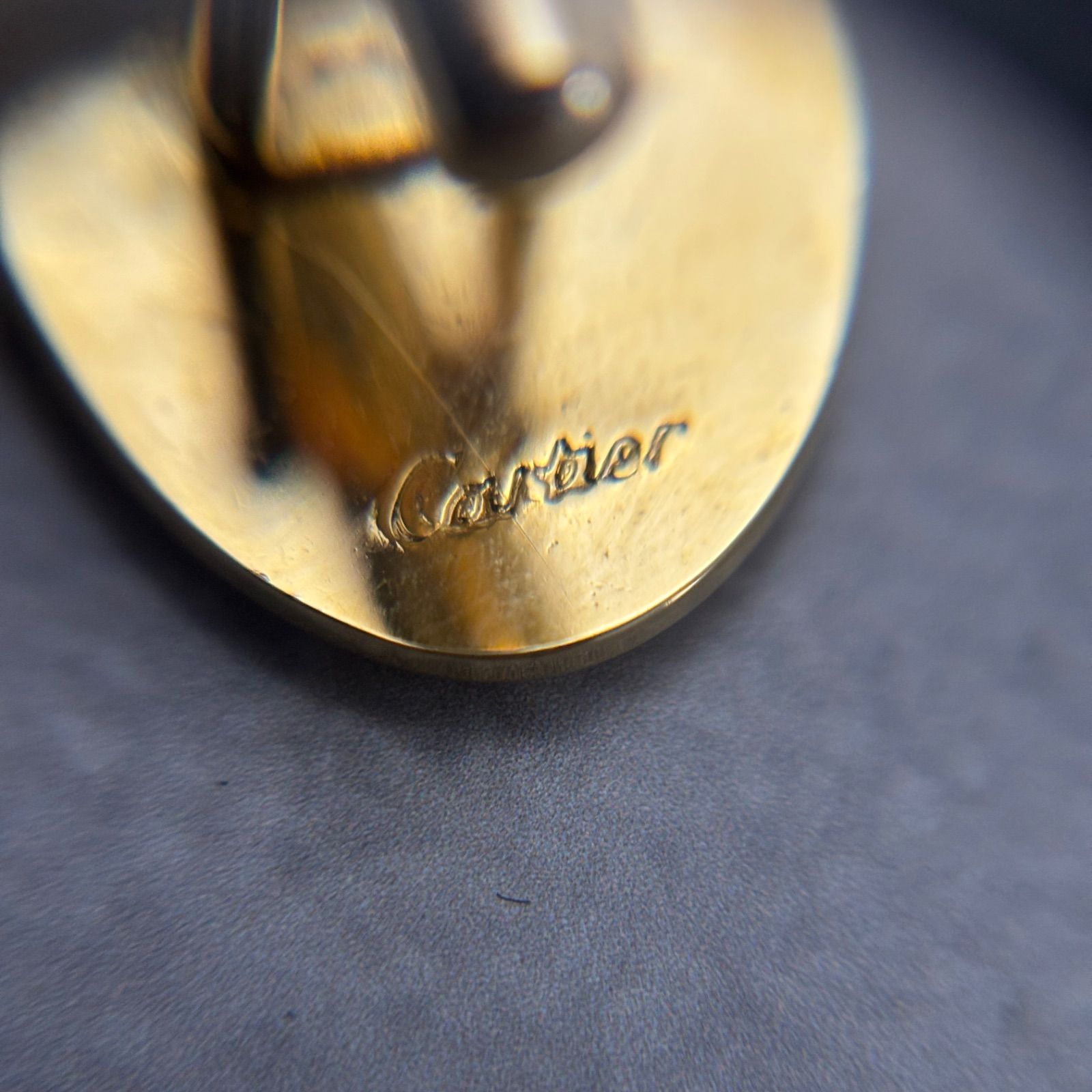 Cartier カルティエ カフス タイピン セット ゴールド ブラック ロゴ