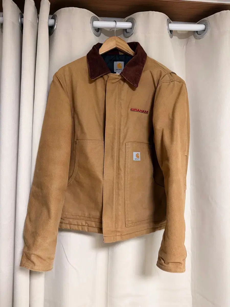 ま*ろ様 Carhartt トラディショナルジャケット　 値下げしました Carhartt カーハート ブラウン デッキ ジャケット M カーハート