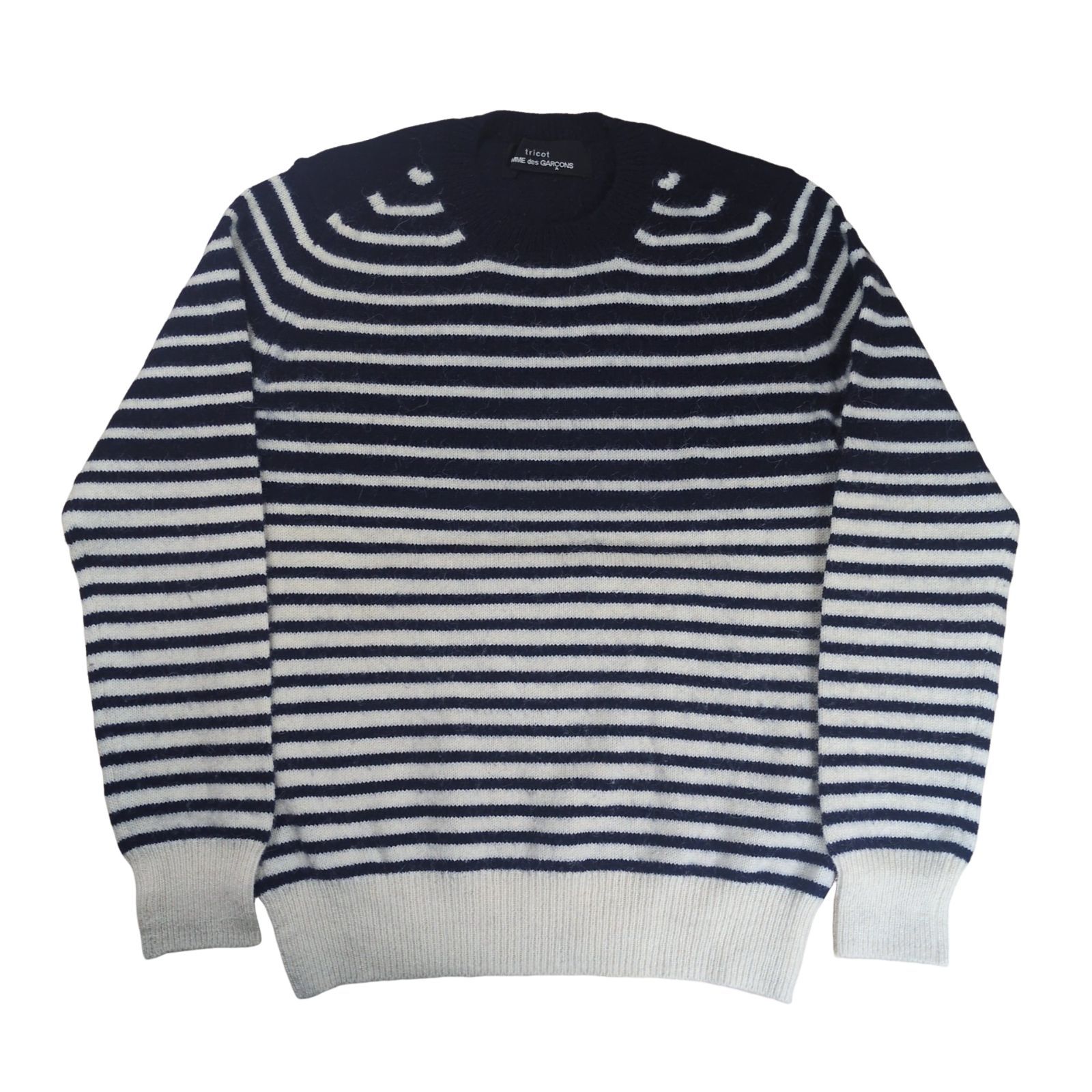 tricot COMME des GARCONS Alpaca Blend Border Sweater