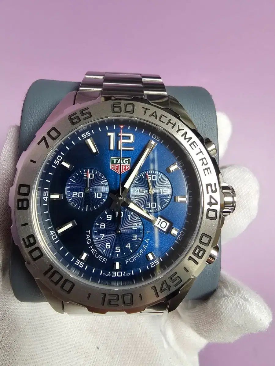 TAG Heuer タグ ホイヤー フォーミュラ1 クロノグラフ 43 mm スチール クオーツ ブルー