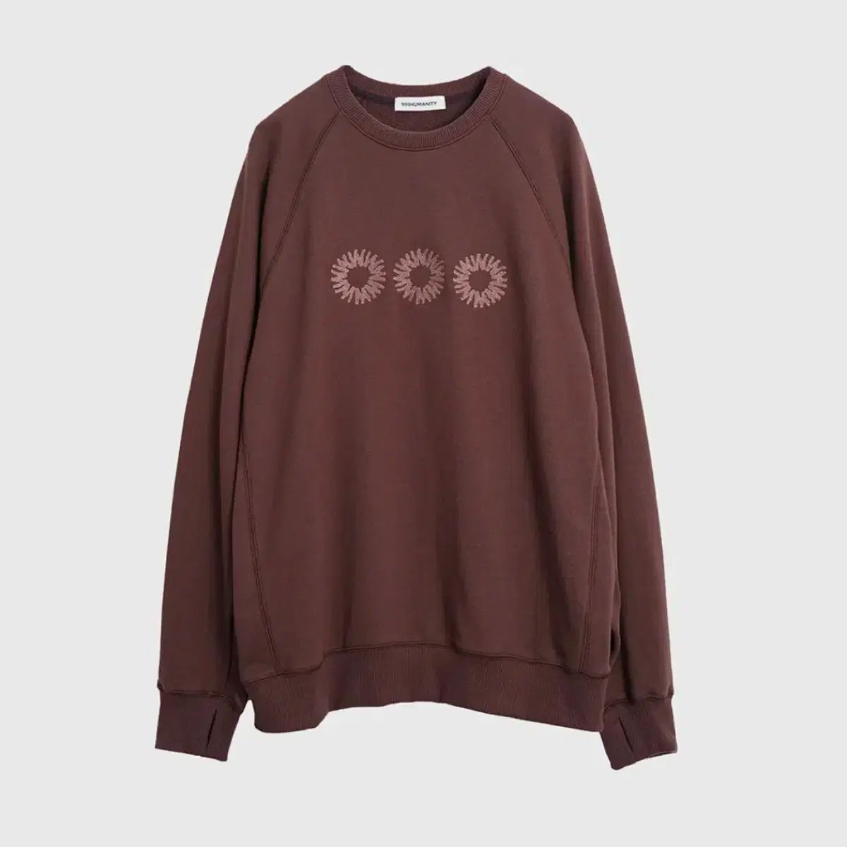 1 999ヒューマニティ バーガンディ スウェット