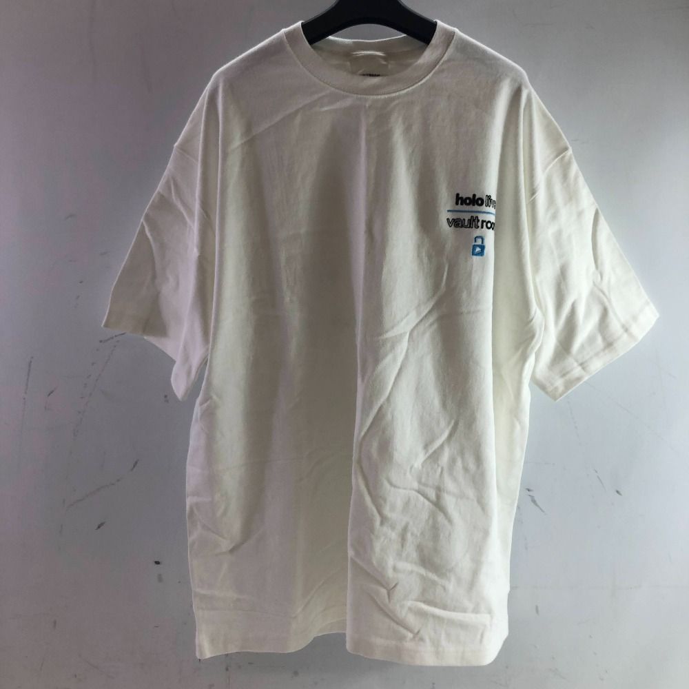04 w 5765∞ hololive ホロライブ VAULTROOM 星街すいせい Tシャツ 半袖 サイズXL ホワイト コットン
