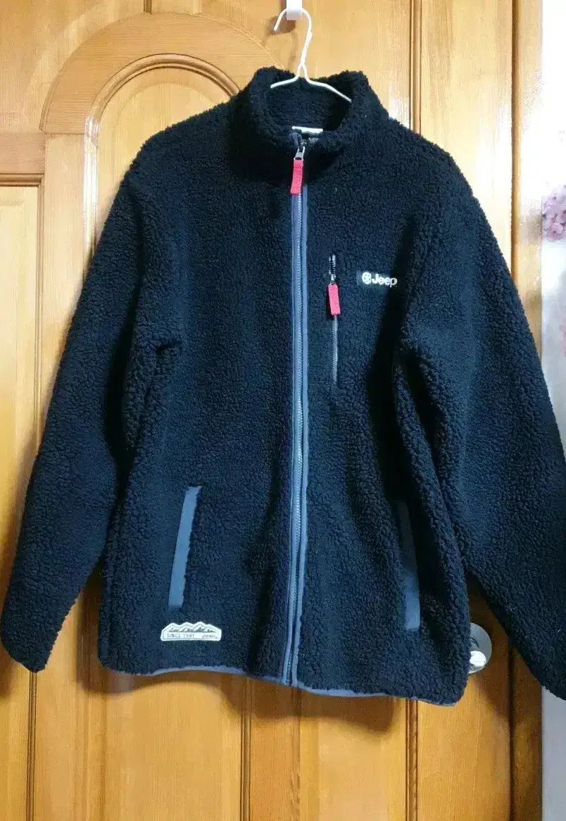 Jeep ジープ ボアフリース ジップアップ ジャケット ブラック XL 105
