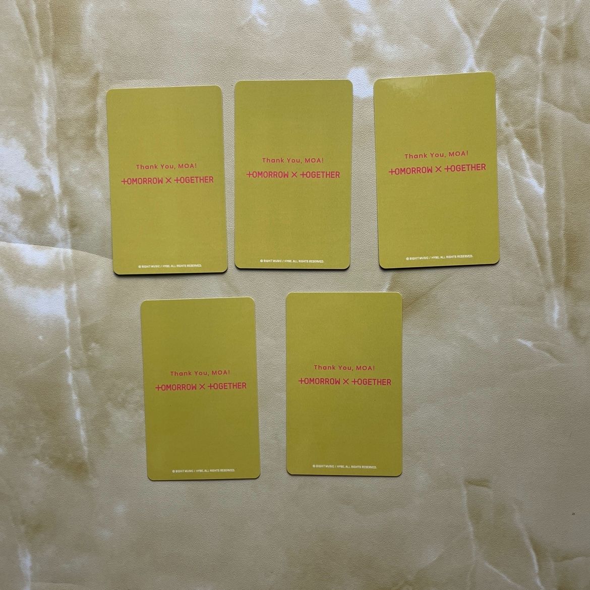 【新品未開封】TXT FC 2025 アンケート特典当選 トレカ5枚セット TXT 2025 アンケート FC会報誌 特典 トレカ 5枚 - メルカリ