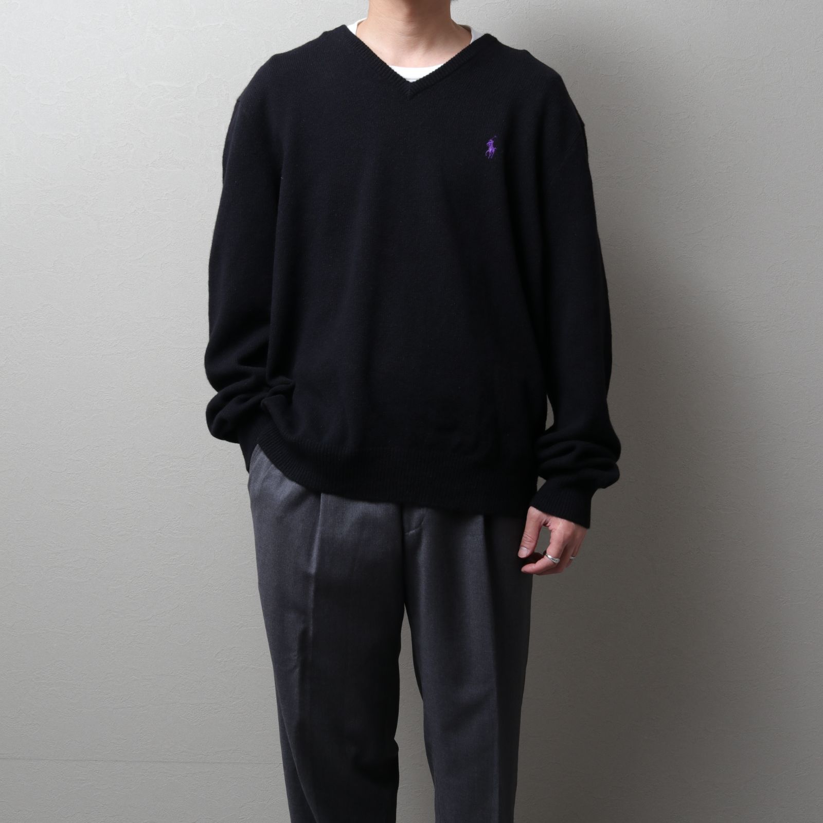 Polo by Ralph Lauren Wool V-neck Sweater Italian Yarn 142151