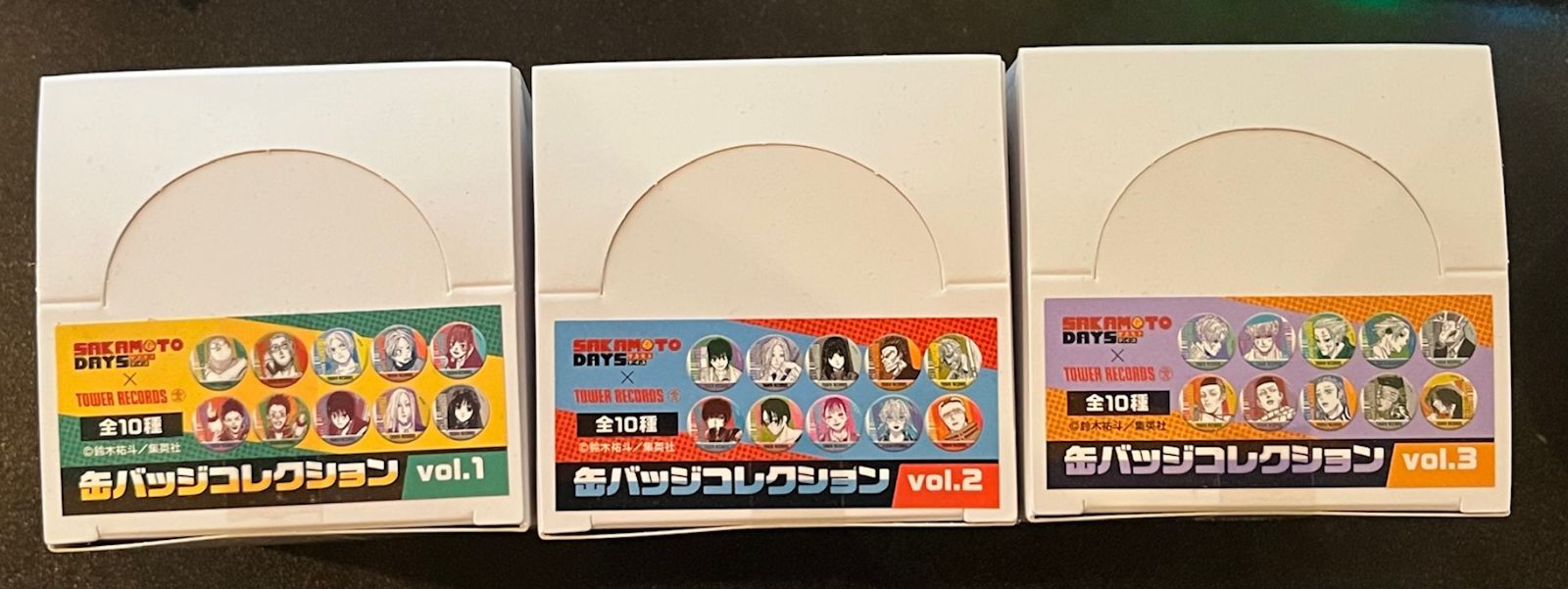 サカモトデイズ 缶バッジ コレクション タワレコvol.123 未開封3box