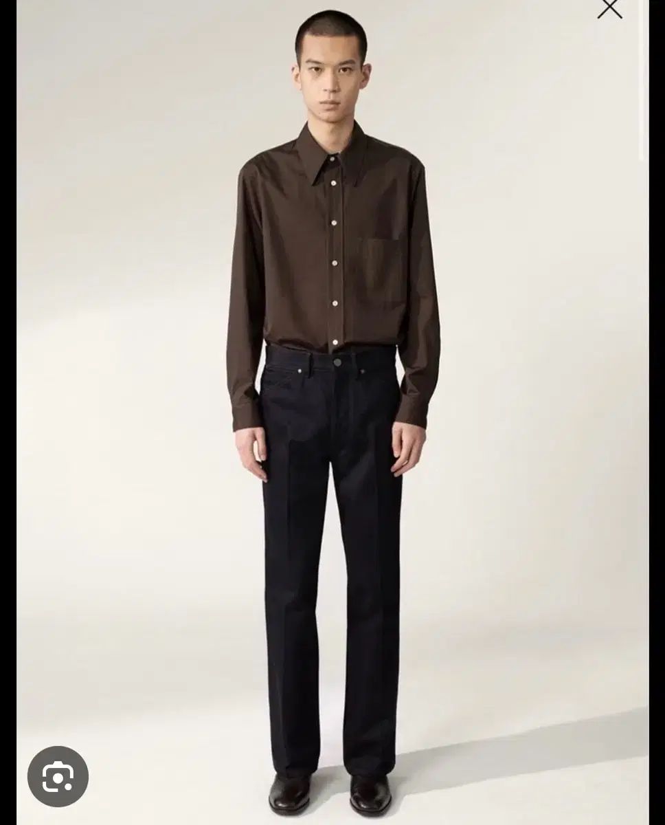 50 ルメールLEMAIRE ブーツカット デニム ブラック パンツ