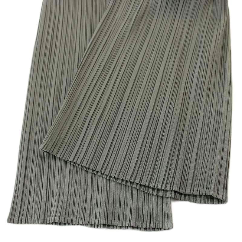 【中古】プリーツプリーズ PLEATS PLEASE イッセイミヤケ プリーツ イージーパンツ 1 グレー PP55-JF105 プリーツプリーズ PLEATS PLEASE イッセイミヤケ プリーツ イージー