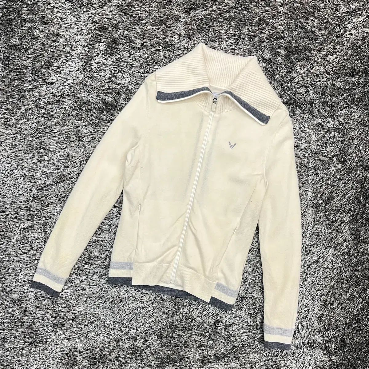 キャロウェイ ジャガード レディース ウール オープン カーディガン ジャケット 90