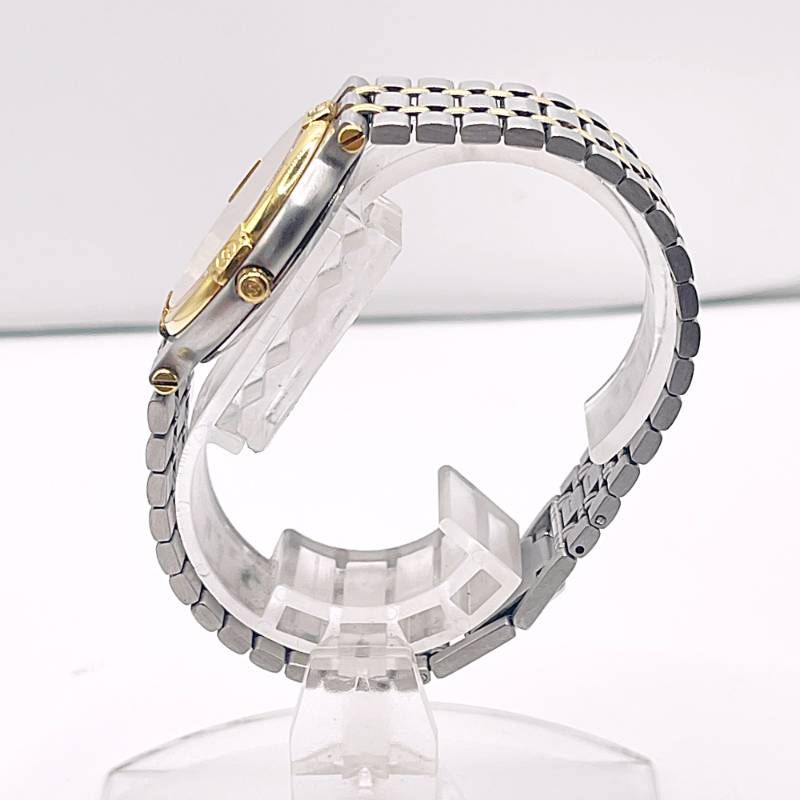 稼働| GUCCI グッチ 9000 M メンズ腕時計 デイト ゴールド コンビカラー TJ 261-w 2