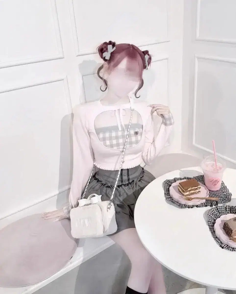 허니ミュ ギンガム あんさんぶる トップス ピンク F 量産型 地雷系 スナ系