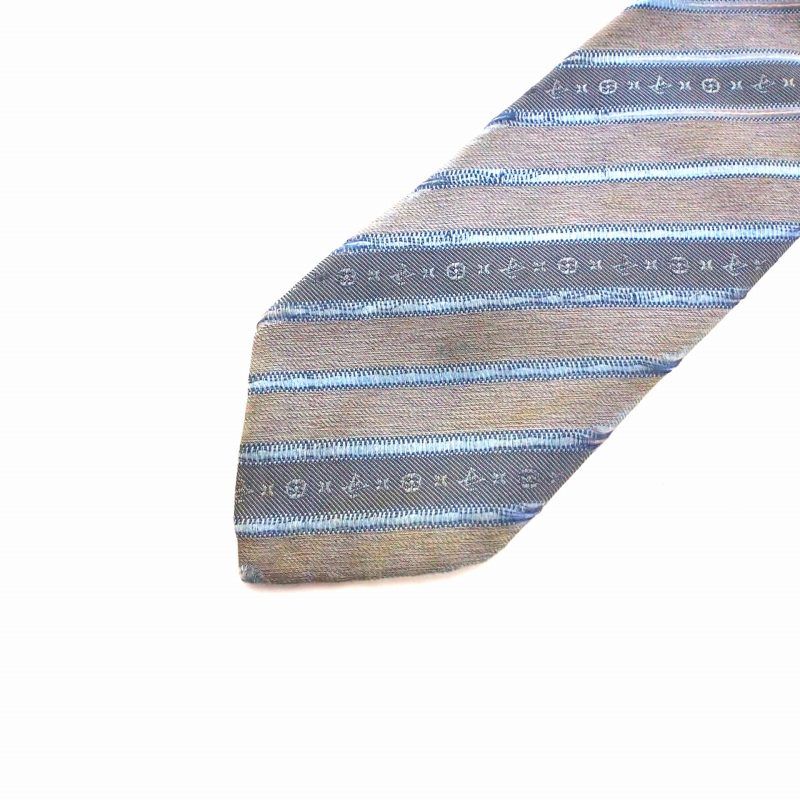ルイヴィトン LOUIS VUITTON シルクネクタイ ブルー 青 M78576 - メルカリ