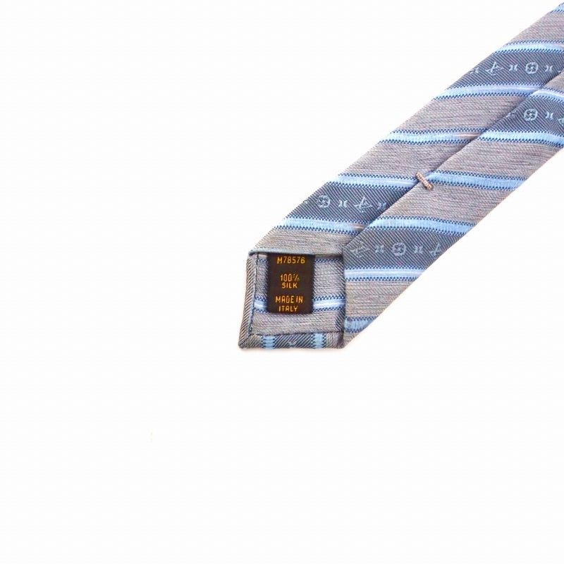 ルイヴィトン LOUIS VUITTON シルクネクタイ ブルー 青 M78576 - メルカリ