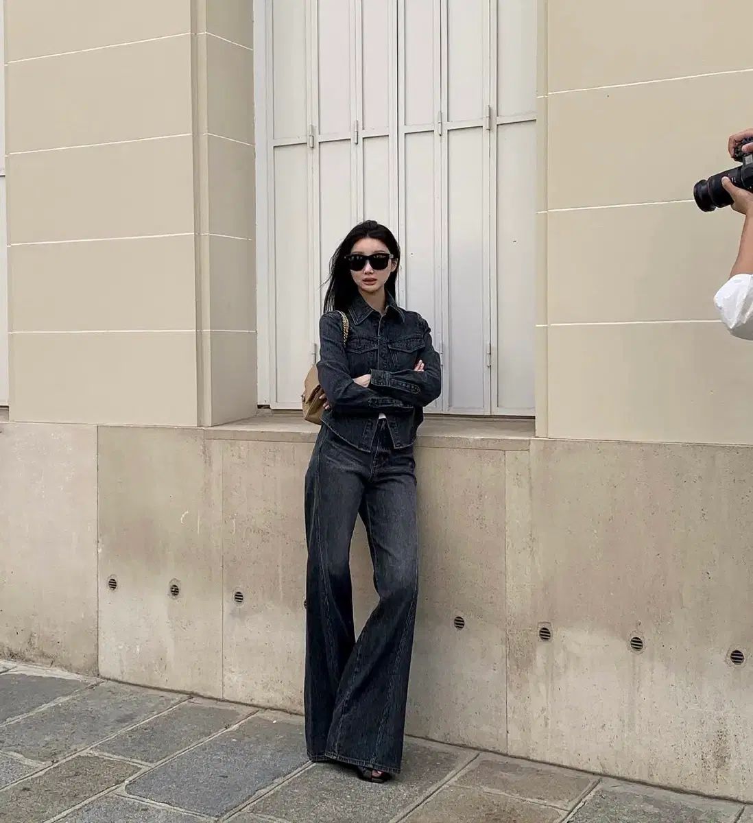 ロイ BRONN 韓国通販 25 fw コーデュロイ デニム セットアップ