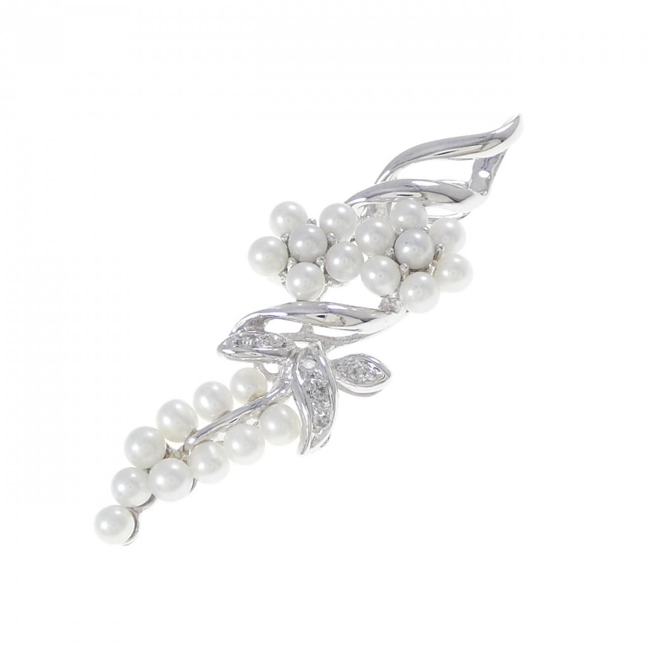 K 18 WG 淡水パール ペンダント