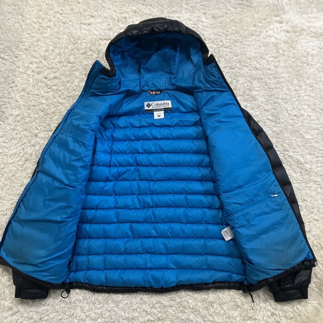 【未使用・タグ付き】Columbia クレイターレイク　アルパインダウン　Y2K y2k コロンビア クレイターレイク アルパインダウン ダークグリーン M