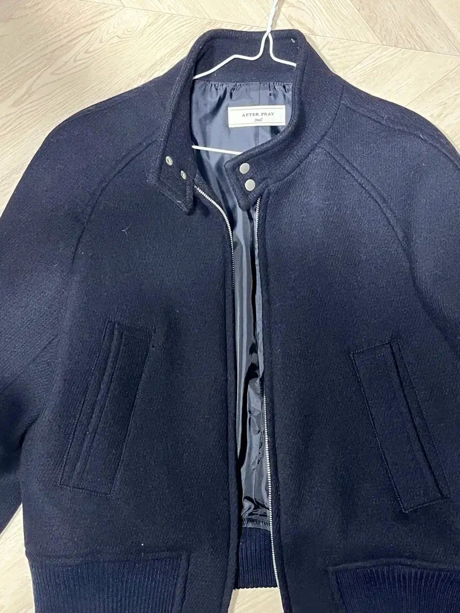 AFTER PRAY アフタープレイ ハリントンジャケット ネイビー s