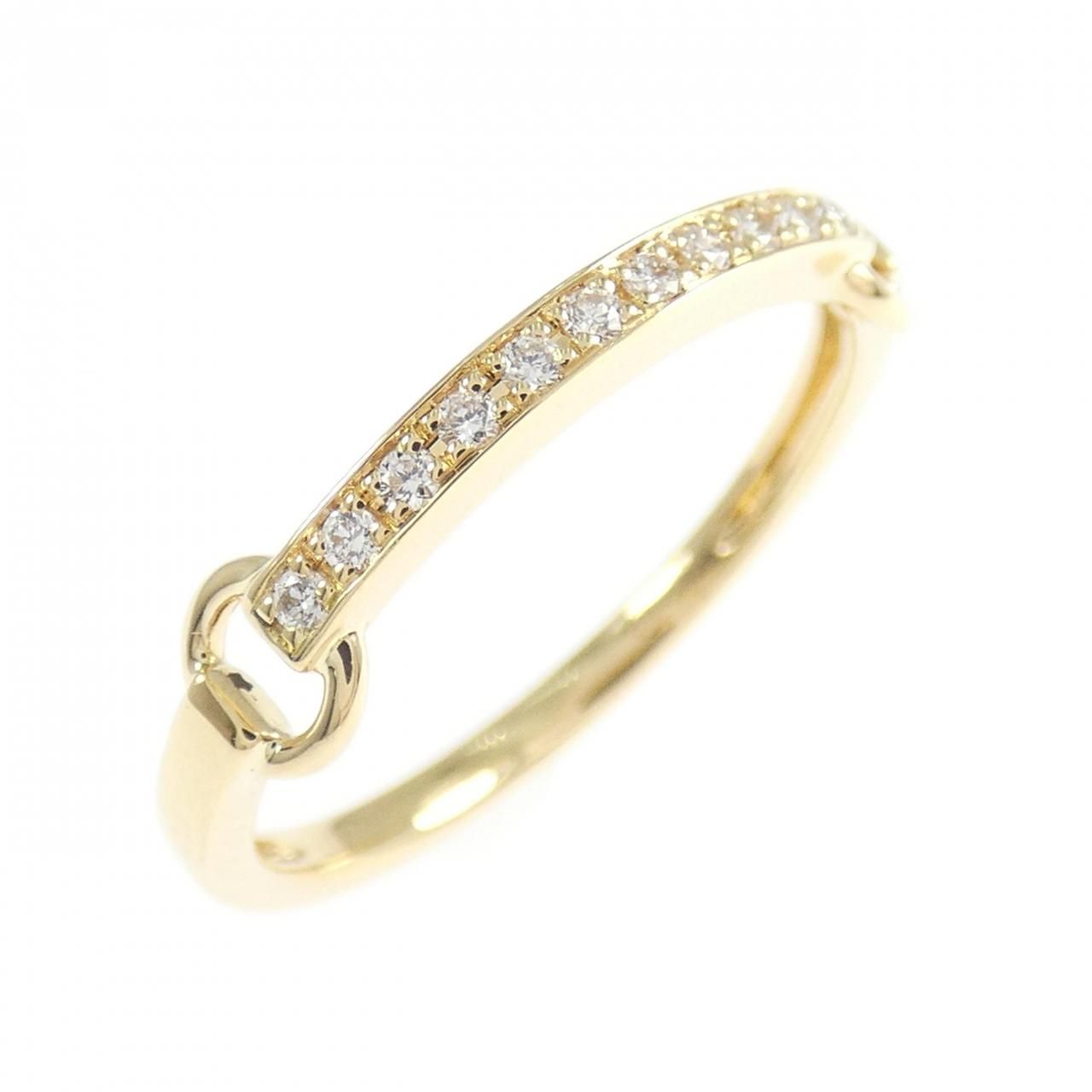 K 18 YG ダイヤモンド リング 0.07 CT