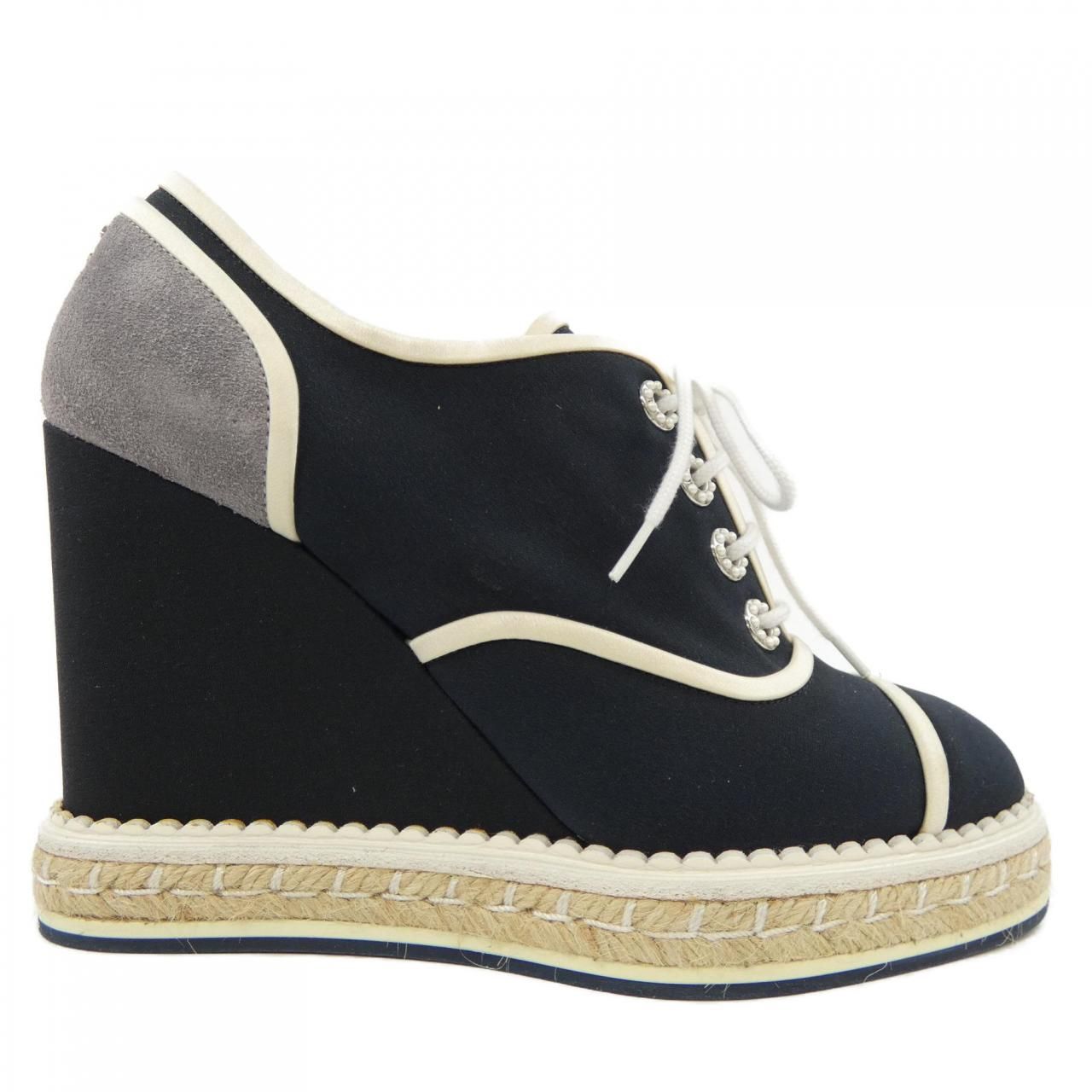 シャネル CHANEL レースアップ シューズ