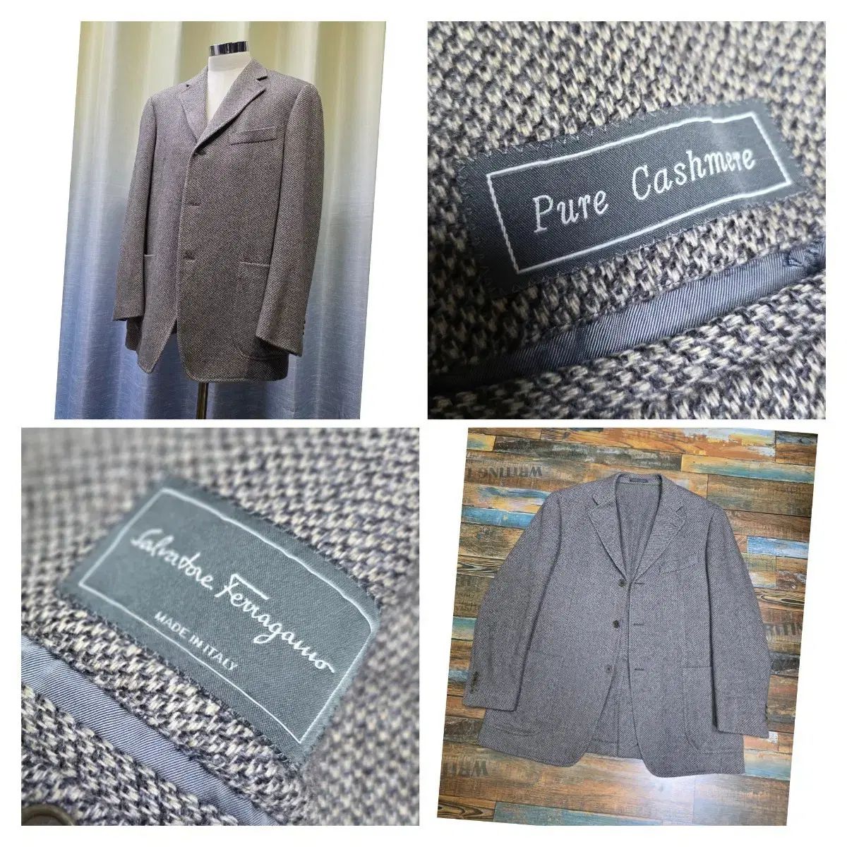 フェラガモ ピュア カシミア ジャケット | 52 105