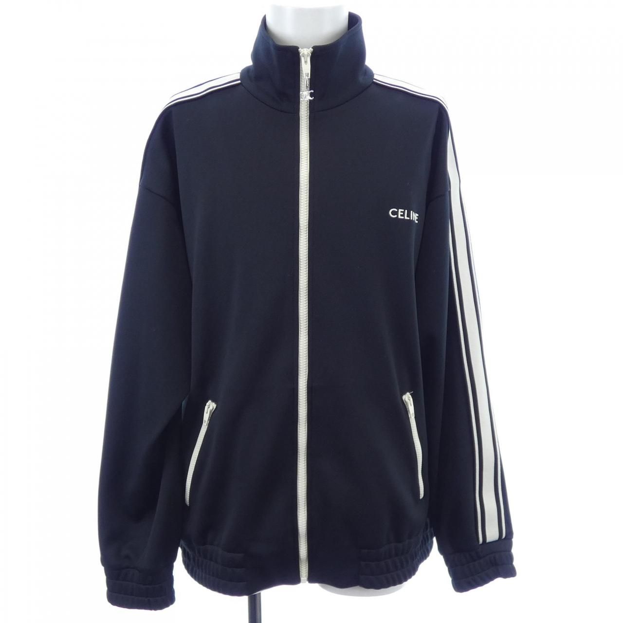 セリーヌ サイズ:S  2Y831121O ロゴプリントトラックジャケットブルゾン 中古 SB01 セリーヌ CELINE トラックスーツジャケット/ダブルフェイスジャージー