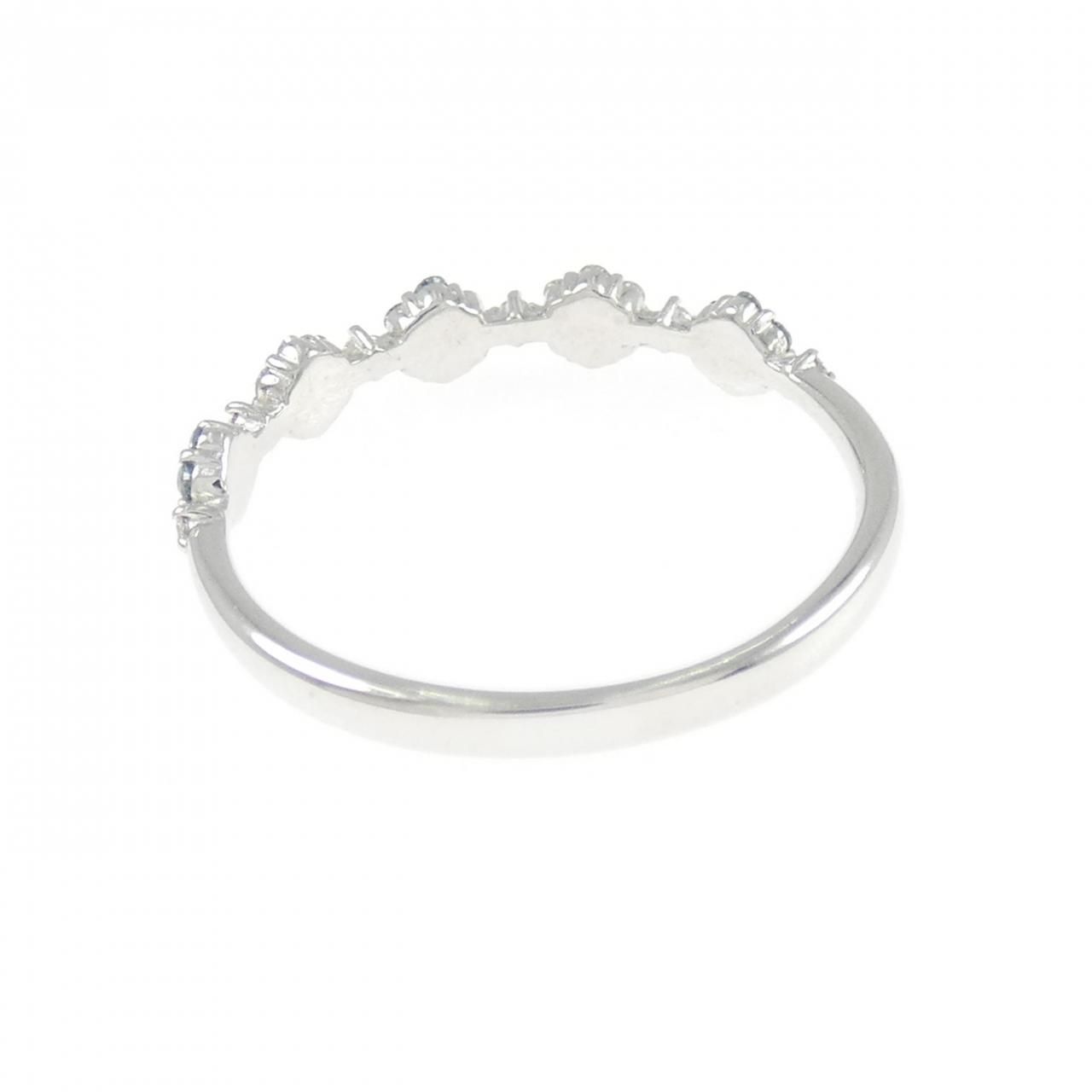 美品 K10PG Vモチーフ ダイヤモンド リング D:0.20ct 美品 K10PG Vモチーフ ダイヤモンド リング D:0.20ct 美品 K10PG V