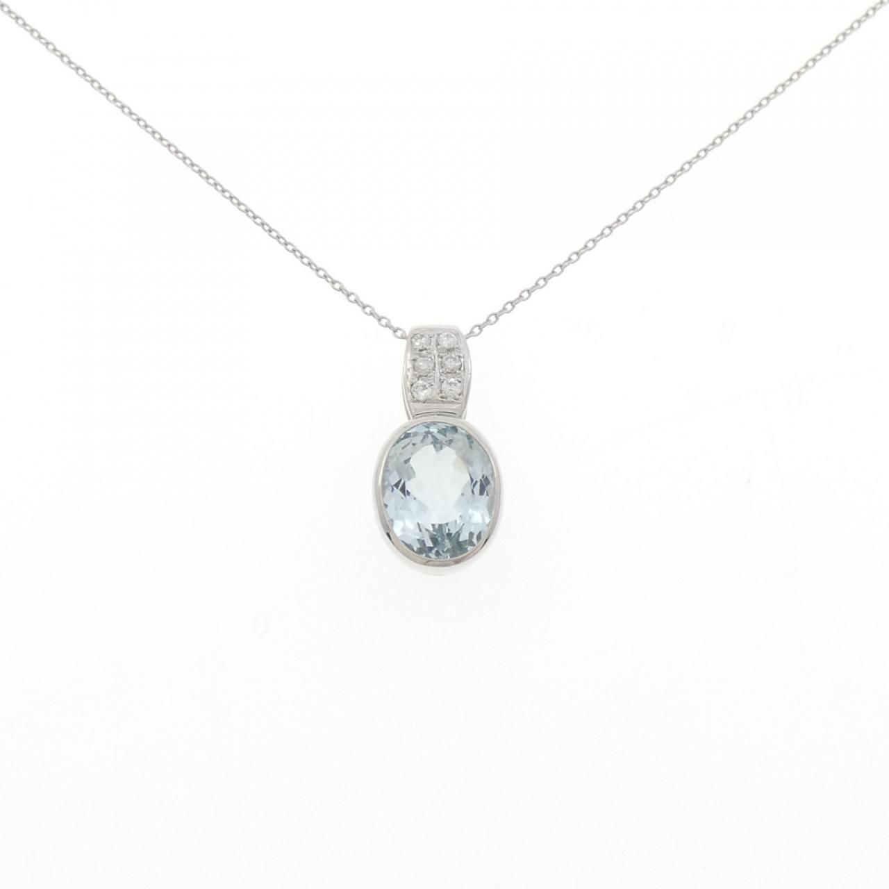 PT 900|PT 850 アクアマリン ネックレス 3.24 CT