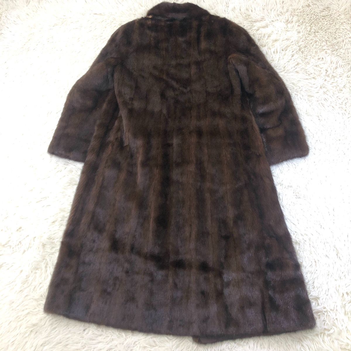総丈110cm 金サガミンク ロングコート ファーコート ミンクコート
