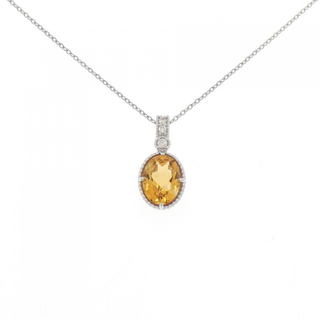 PT 900|PT 850 シトリン ネックレス 1.19 CT