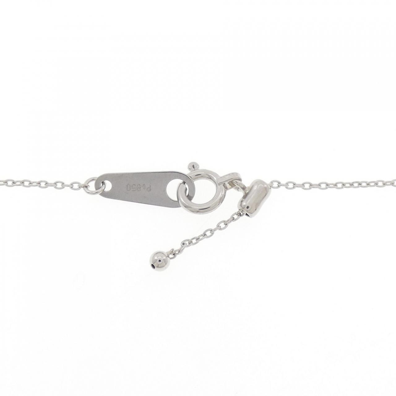 PT 950|PT 850 ルビー ネックレス 0.45 CT テーパードデニム ネックレス 