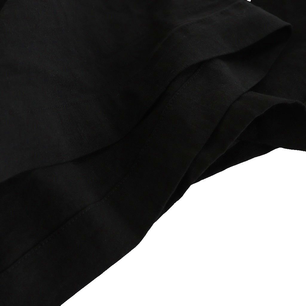 【中古】イッセイミヤケ ISSEY MIYAKE 24AW ENCLOTHE PANTS Trouser ワイドパンツ 変形 麻 リネン混 2 黒 イッセイミヤケ ISSEY MIYAKE 24AW ENCLOTHE PANTS Trouser ワイド