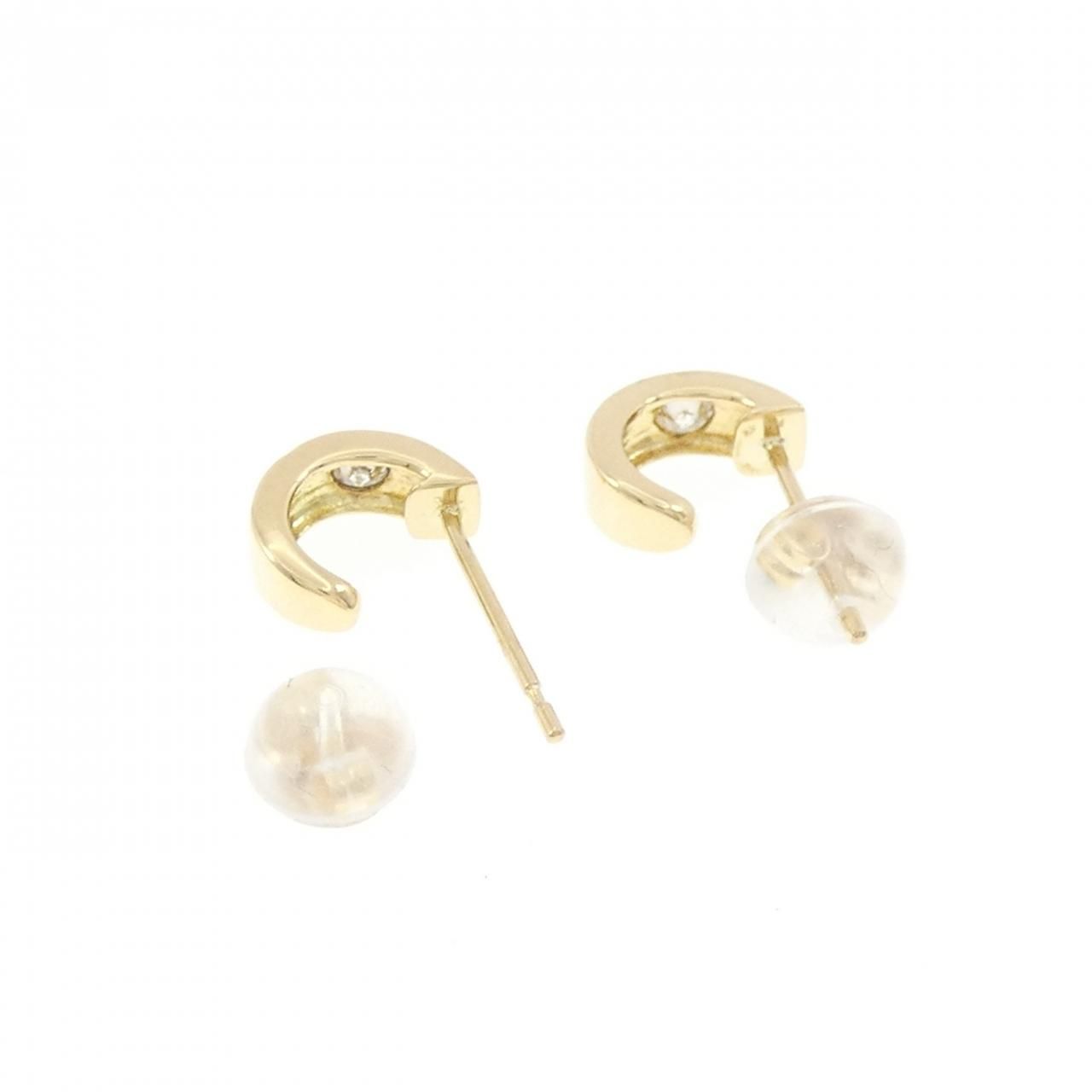 K18YG ダイヤモンド ピアス 0.08CT - メルカリ