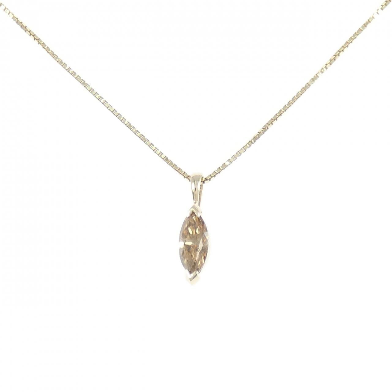 K 10 YG ダイヤモンド ネックレス 0.31 CT