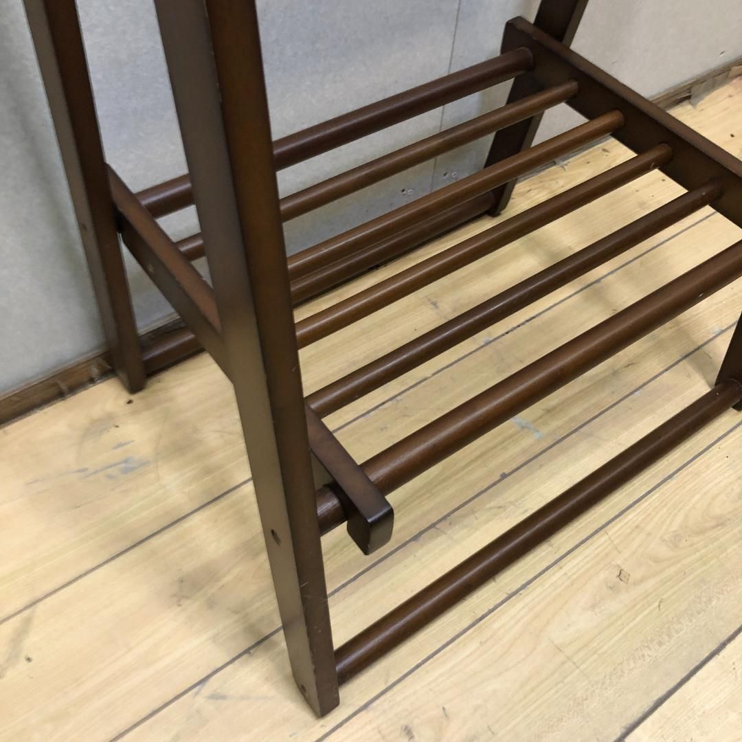 要組立】木製 ハンガーラック コートハンガー 88141-4-②-003 - メルカリ