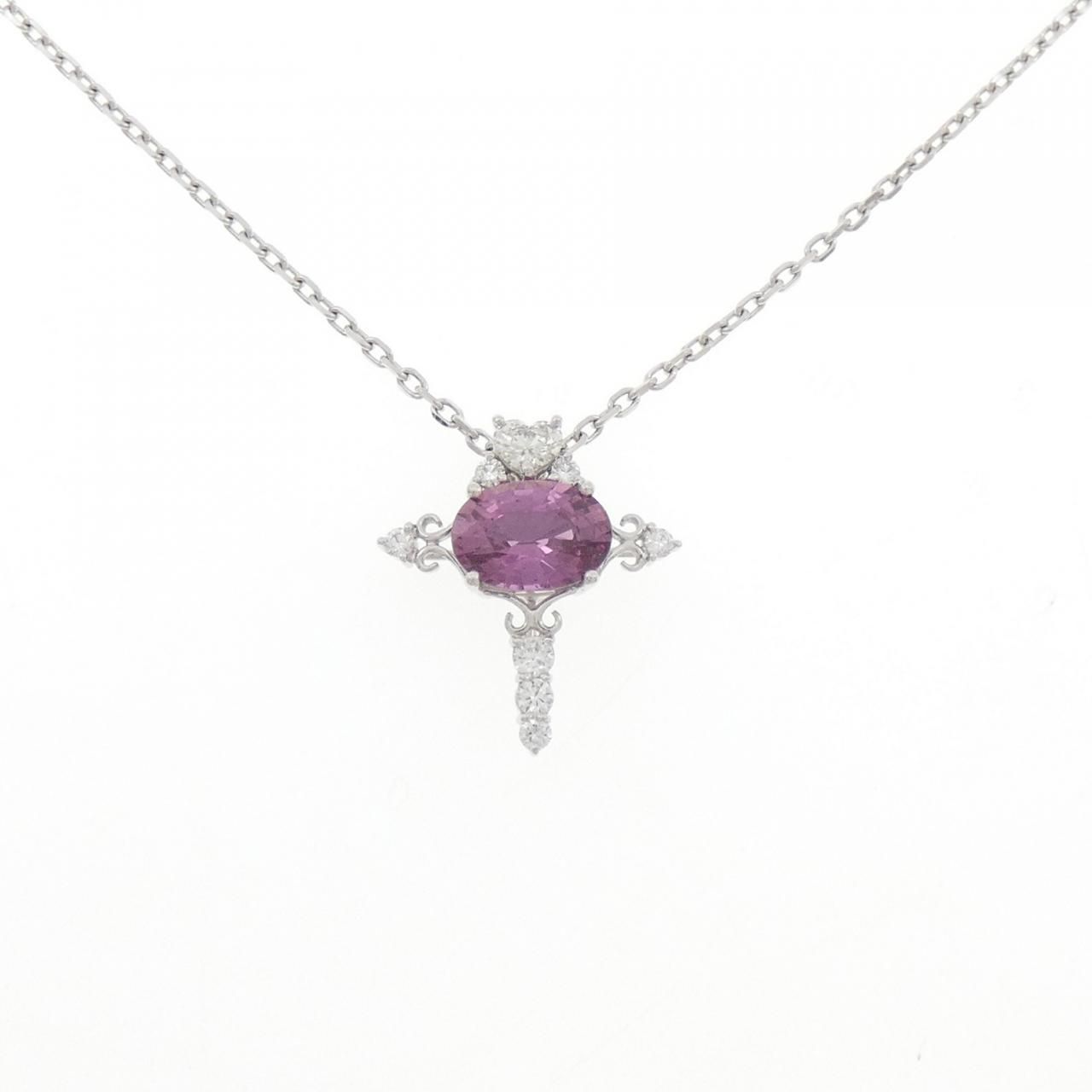 750 WG|K 18 WG サファイヤ ネックレス 1.730 CT