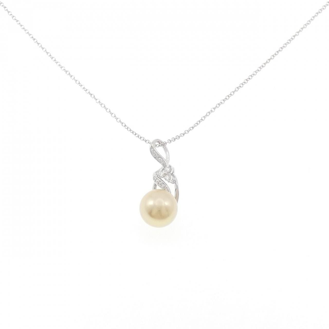 K 18 WG|750 WG 白蝶パール ネックレス 11 mm